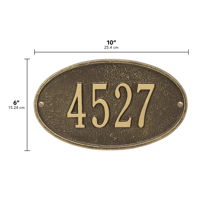 Plaque: Personalized Home Address Wall Plaque