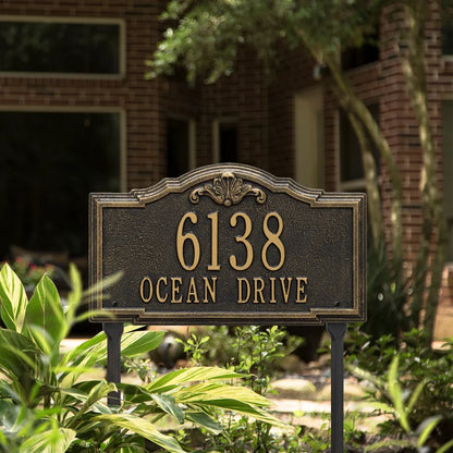 Plaque: Personalized Home Address Yard Sign