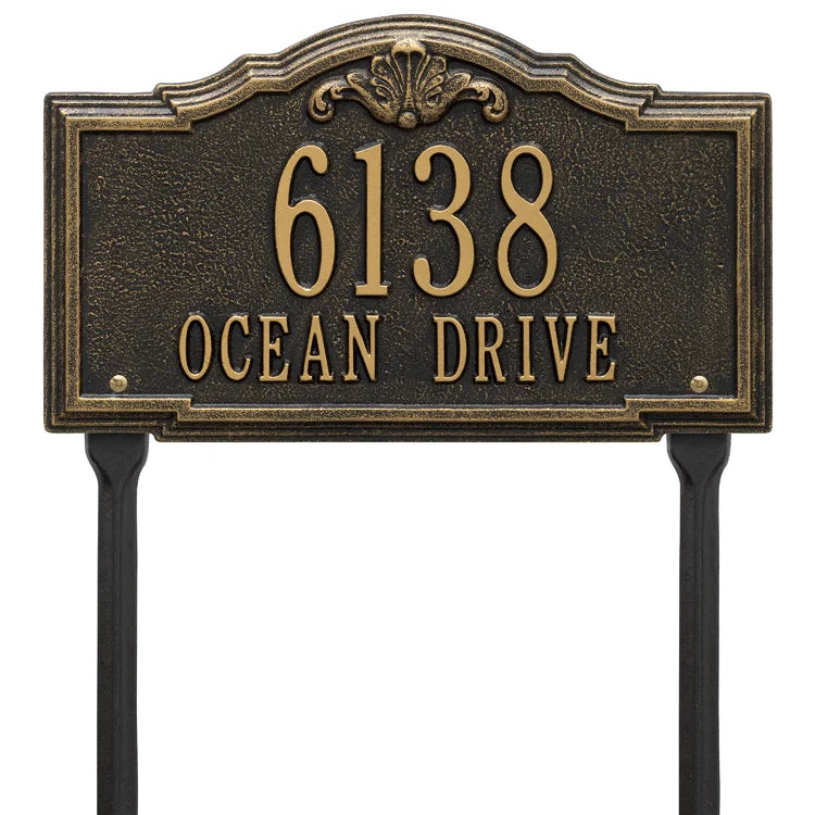 Plaque: Personalized Home Address Yard Sign